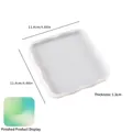 Square wave edge silicone coaster mold for resin DIY with finished gradient effect - No.2 Square Coaster / Side Length 11.4cm / Thickness 1.3cm