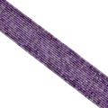 Strand of 2.5mm square purple amethyst stone beads for fashion jewelry making - Deep Amethyst