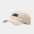 Casquette baseball beige style hip-hop avec lunettes aviateur et patch 'Hand Made' en coton - Beige