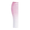 Pink gradient wide-tooth hair massager brush with ergonomic wavy handle design - Hair Comb - Gradient Grape Purple