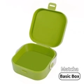 Portagioie quadrato verde matcha portatile con fibbia per anelli e collane da viaggio - Scatola base / Verde