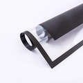 Waterproof transparent flower wrapping paper with black matte frame for bouquets - Pure Paper - Cool Black