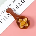 Mini cuillère en céramique ABS avec accessoire alimentaire ormeau pour décor de maison - Bois Foncé-Ormeau
