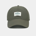 Detail of army green quick-dry baseball cap featuring laser-cut breathable side holes - Adjustable / Army Green