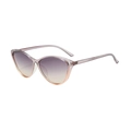 Occhiali da sole cat-eye rosa con lenti sfumate per donne in stile street fashion - Montatura Viola Rosa Trasparente Lenti Viola Sfumate