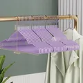 Non-slip Apple Purple metal hangers with PVC coating measuring 40.5cm width - Nordic Purple (Standard 40g)