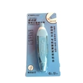 Click-type light blue correction tape CR-2025A with PET 5mm x 6m transparent film core - Cream Tape Core / Blue