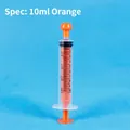 10ml oral syringe dispenser with orange plunger and dual ml/tsp scale markings - 10ml Orange Independent Packaging
