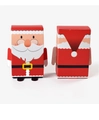 Detail der 3D-Weihnachtsmann-Süßigkeitenschachtel mit Vorder- und Rückansicht als Geschenk - Weihnachtsmann / 7.5*5*12cm