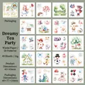 Alice Wonderland theme washi paper stickers for scrapbooking Dreamy Tea Party edition - Dreamy Tea Party