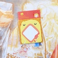 Notas adhesivas de pollito amarillo con borde rosa de la colección de animales - Pollo