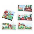 Libro educativo de tela sobre insectos para bebés con patrones de mariposas y abejas - Insectos