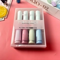 Morandi colored highlighters in a set of four with soft tips for eye protection - Twilight Veil Series (4 Pcs)