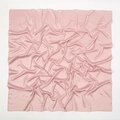 Elegant oversized pink satin silk scarf with soft matte texture and smooth drapes - Baby Pink (16#)