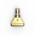 Golden brass replacement tip for diamond painting pen, stainless steel size 6 drill head - 6-Drill Metal Tip
