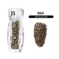 Nail art micro diamonds in Mineral Gold finish 06# with high shine bottled packaging - 06# Mineral Gold