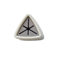 Wall-mounted cream white towel plug with gray silicone star-shaped cross opening design - Gray