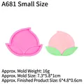 Moule en silicone en forme de pêche pour fondant et bricolage avec pêche rose finie - 4# Rose - Petit (A681)