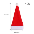 Mini bonnet de Noël rouge porte-couverts, 18 cm de hauteur décor de table festif - Grand (18x8cm) / Rouge