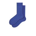 Einfarbige kleinblaue Baumwollsocken in Wadenlänge für Damen und Herren - Periwinkel Blau