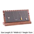 Walnut Multi-Necklace Stand Deep Grey