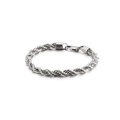 Boucle Rectangulaire 6mm (KB129861-Z) / 20cm / Argent