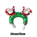 Mini Christmas headband balloon with Santa Claus and snowman patterns, size 34cm x 29cm - Mini Headband Santa Claus