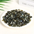 Irregular natural labradorite crystal stones with flash effect in white tray - Labradorite (5-7mm) 100g