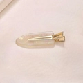 Elegante pinza de pelo ovalada nacarada con clip de metal dorado para mujer - Gota de agua 3#