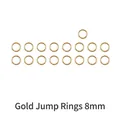 Set van 25 gouden open buigringen van 8mm voor DIY-sieraden en handgemaakte projecten - Gouden 8mm Open Buigringen - 25st