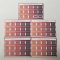 Minimalistische Bibel-Indexreiter-Set in Vintage-Rosa und Terrakotta-Farben - Sonnenuntergang Schatten / 5 Blätter/Packung