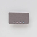 Close-up of four pairs of titanium steel birthstone stud earrings in various colors - 4-Piece Set: 3-4-7-10