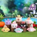 Cute Nine-Tailed Fox crystal blind box with purple My Melody themed container and gemstones - Cute Baby Magic Energy Crystal Full Set Box - 6 Pcs