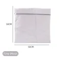 Square fine mesh laundry bag for washing machines with gray zipper, size 58x58 cm - Grey XXL Square Fine Mesh (58x58cm)