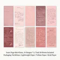 Papier vintage cerisier avec 30 feuilles de calque et kraft pour scrapbooking créatif - Lettres de Fleurs de Cerisier