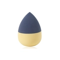 Spugnetta trucco bicolore blu e gialla a forma di goccia per applicazione bagnata e asciutta - Forma a Goccia Spliced / Combinato Blu Notte Giallo