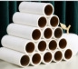 Set of 15 white lint roller replacement refills stacked in a pyramid shape for pets - Refill Paper Rolls (2 Packs) / White