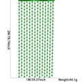 Green witch hat fringe curtain for theme parties measuring 2 meters high by 1 meter wide - Green Witch Hat Style