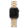 Three-link stainless steel watch strap in silver and gold finish for smartwatches - 42/44/45/49mm / Silver and Gold
