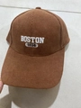 Casquette de baseball en velours côtelé marron avec broderie Boston 1630 rétro - Café / Réglable