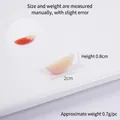 Miniature garlic clove faux fruit slice model for DIY crafts, 2cm long and 0.7g weight - 2cm Three-prong Red Apple Slice