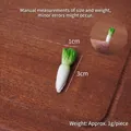 Modèle de chou chinois miniature en résine pour bricolage de maison de poupée - Mini Radis Blanc 3cm