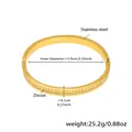 Gedetailleerde maattabel voor een 18k goud vergulde rvs armband met zirkonia steentjes - Gouden Armband-Z514