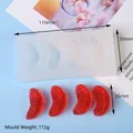 Silicone orange slice mold for candles and soap with four-cavity 110x50mm design - D41 4-Cavity Orange Slices