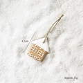 Addobbo per albero di Natale in resina a forma di casetta di pan di zenzero da 4,7 cm - Casa