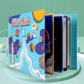 Space themed children's quiet book with interactive astronaut and rocket stickers - Space Cognition
