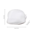 Thickened mesh laundry shoe bag with dimensions 39x23x23cm for machine washing - 39*23*23cm / White Zipper