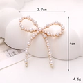 Accessoire nœud en perles et alliage de zinc pour coques de téléphone et chaussures - D2486-40mm*37mm Nœud en Perle