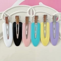 Set de pinces à cheveux colorées en acrylique sans trace pour maquillage sur plateau - 1 Pièce / Multicolore