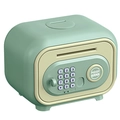 Green and beige electronic piggy bank with keypad and fingerprint sensor for kids - Standard Type / Emerald Green